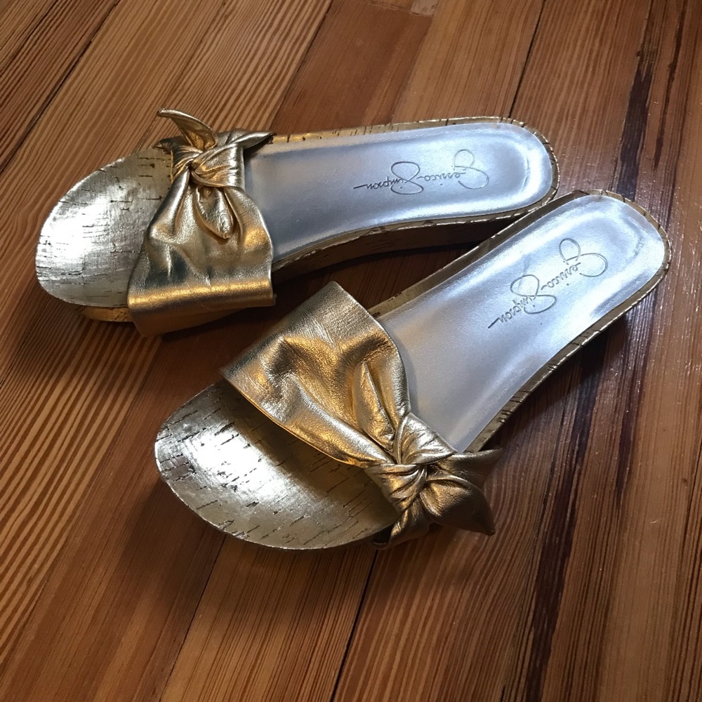 Gold sandals
